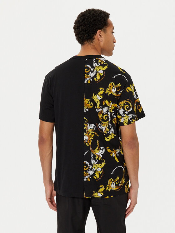 Versace Jeans Couture Versace Jeans Couture T-shirt 78GAH609 Crna Regular Fit