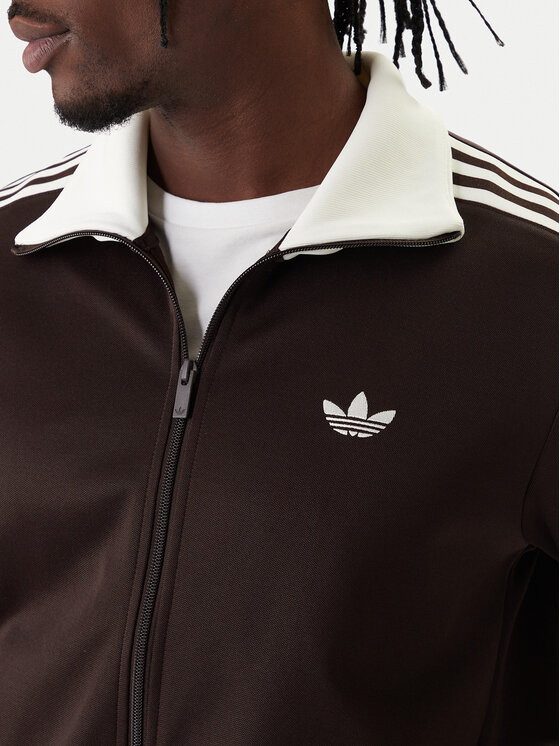 adidas adidas Bluză adicolor Classic KE1665 Maro Slim Fit