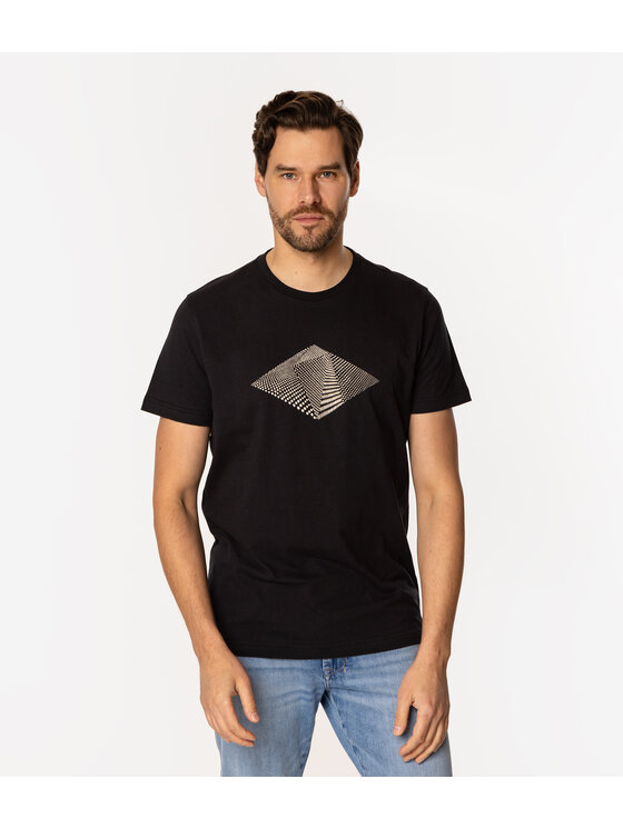 Lee Cooper Lee Cooper T-Shirt DIAMOND5 1160 Czarny Regular Fit