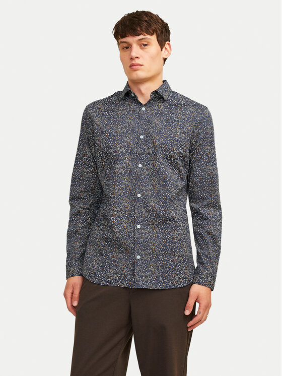 Jack&Jones Сорочка Blackpool 12260625 Cиній Slim Fit | Modivo.ua