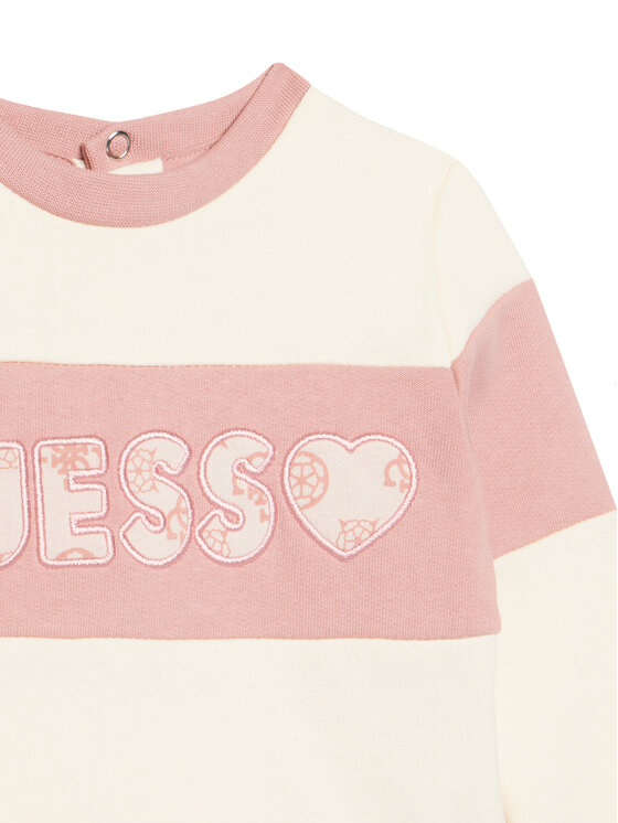 Guess Guess Set trenerka A5BG11 KAV34 Écru Regular Fit