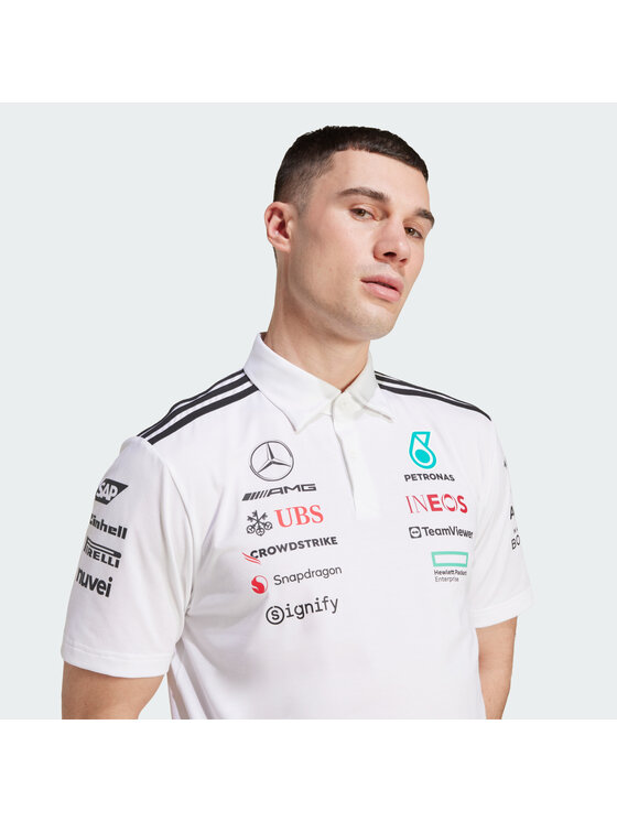 adidas adidas Polo 148073 Biały Regular Fit