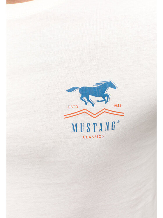 Mustang Mustang T-shirt AUSTIN Bianco Regular Fit