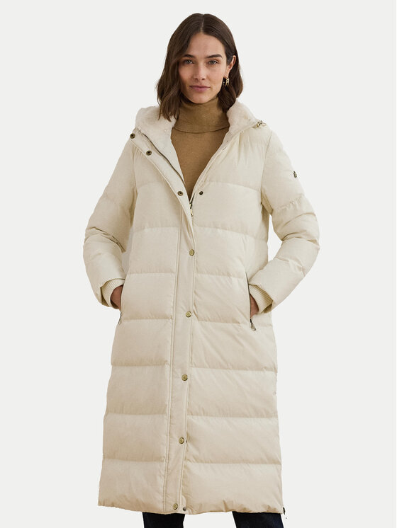 LAUREN RALPH LAUREN Vatovaná bunda 297957512002 Écru Regular Fit