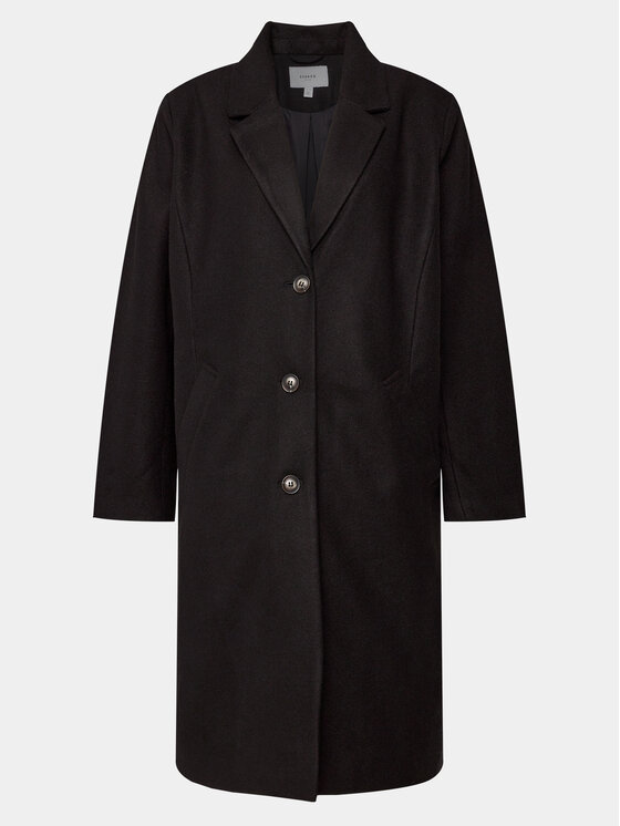 Evoked Vila Evoked Vila Kevad-sügis mantel Alarva 14087845 Must Regular Fit