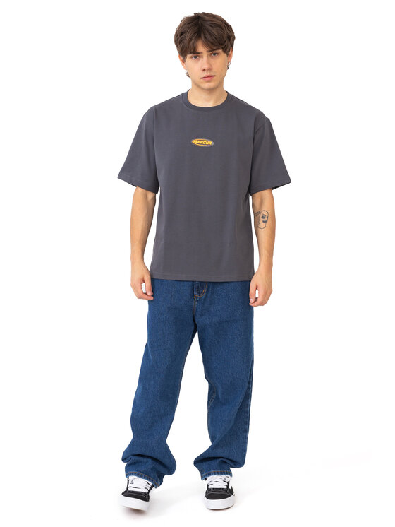 Mercur Mercur T-Shirt 90S Szary Comfortable Fit