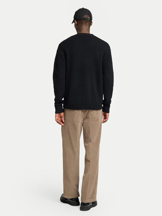 Selected Homme Selected Homme Pletena jopica Cody 16095620 Črna Relaxed Fit