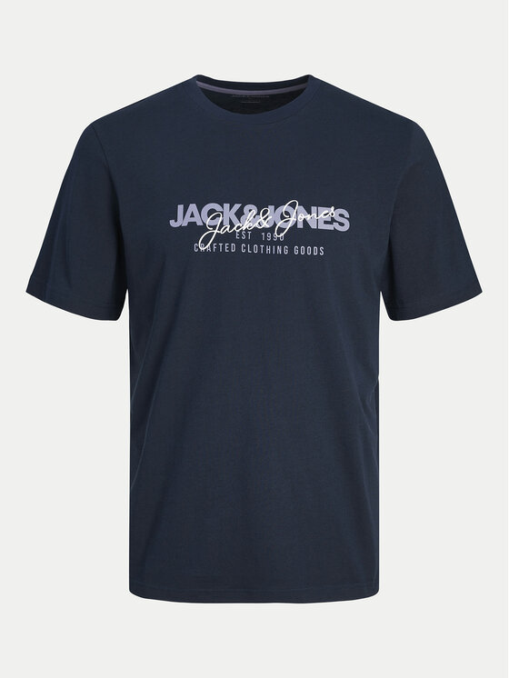 Jack & Jones Jack & Jones Marškinėliai Alvis 12256803 Tamsiai mėlyna Standard Fit
