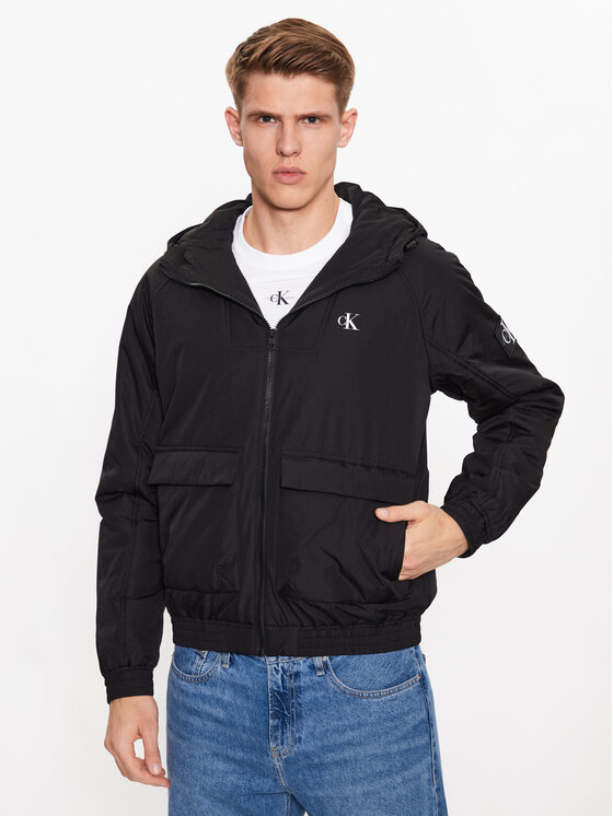 Calvin Klein Jeans Calvin Klein Jeans Μπουφάν μεταβατικό J30J323467 Μαύρο Regular Fit