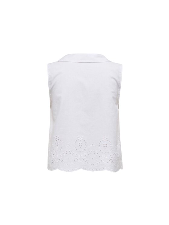 ONLY ONLY Camicia Camicia onlroxanne slk resort Bianco Regular Fit