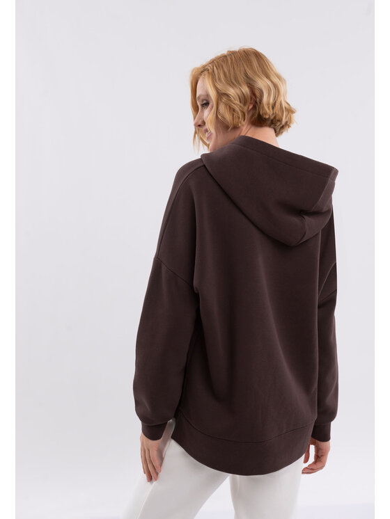Volcano Volcano Bluza B-VENA Brązowy Regular Fit