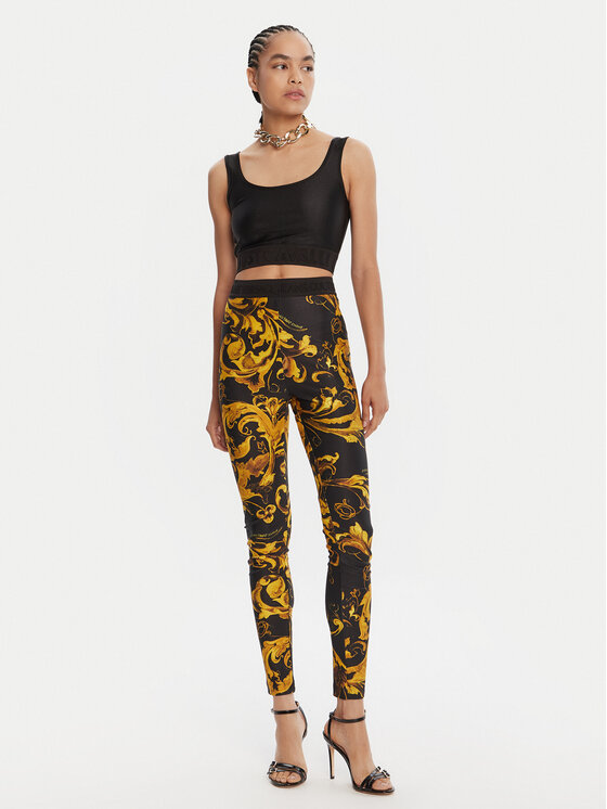 Versace Jeans Couture Versace Jeans Couture Legginsy 79HAC101 JS501 Czarny Slim Fit