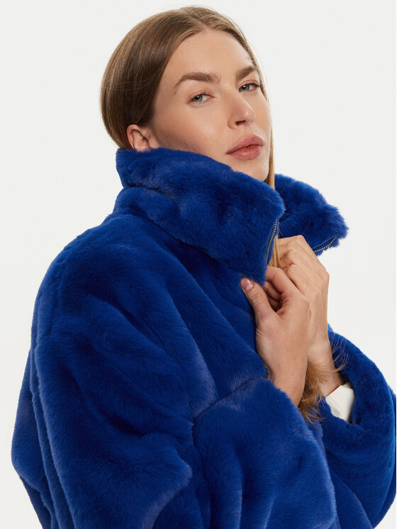 LOLA CASADEMUNT lola_casademunt Fellmantel LF2401027 Blau Regular Fit