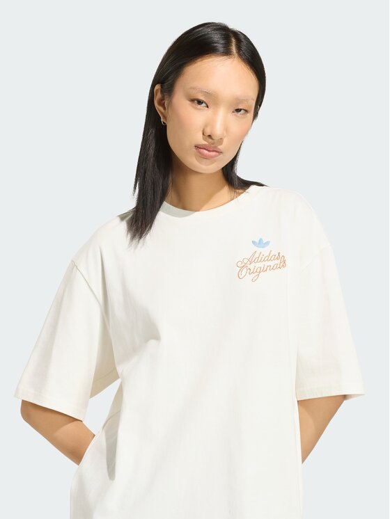 adidas adidas T-Shirt 165326 Biały Oversize