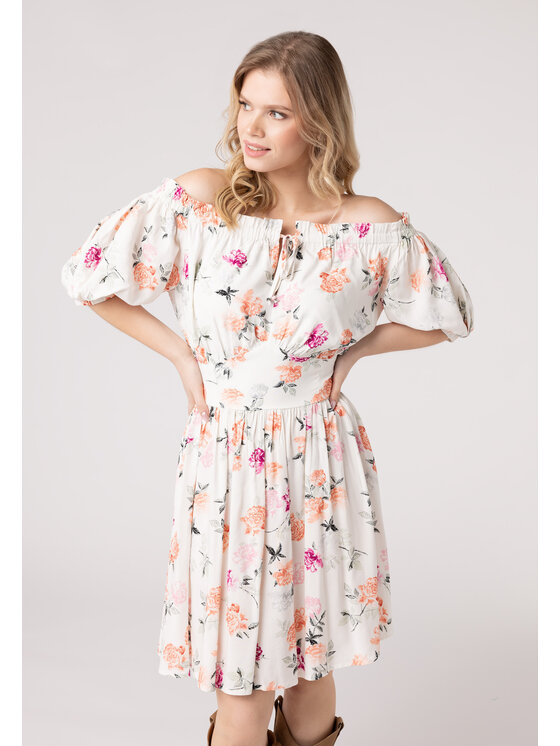 LAURELLA LAURELLA Letní šaty Laurella 4UL098112 Béžová Regular Fit