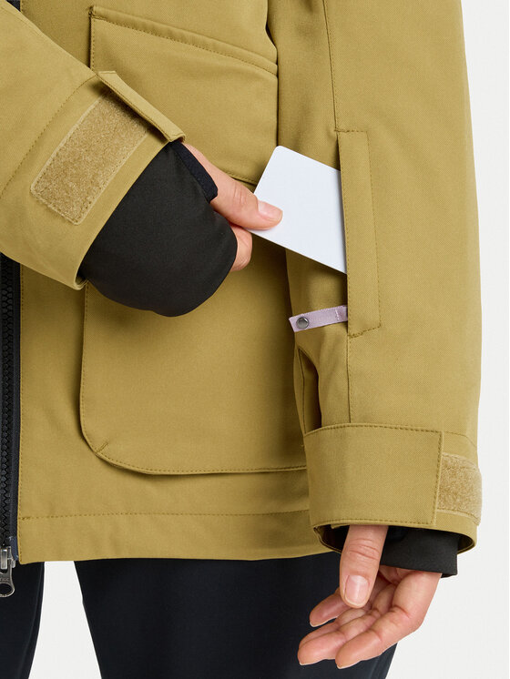 Roxy Roxy Snieglenčių striukė Stated ERJTJ03515 Smėlio Tailored Long Fit