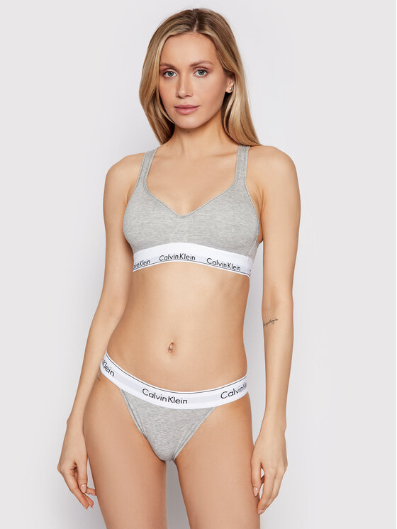 Calvin Klein Underwear Calvin Klein Underwear Chilot clasic Tanga 000QF4977A Gri