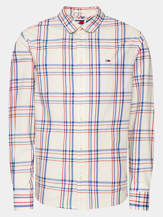 Tommy Jeans Tommy Jeans Koszula Poplin DM0DM18968 Kolorowy Regular Fit