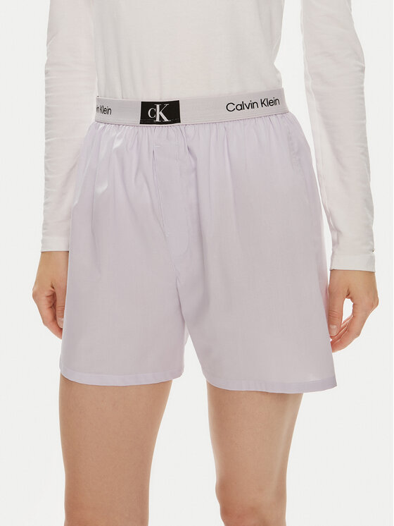 Calvin Klein Underwear Calvin Klein Underwear Pantalon scurți din material 000QS6972E Violet Relaxed Fit