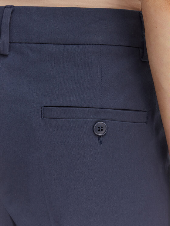 Weekend Max Mara Weekend Max Mara Pantaloni din material Cecco 2615131082 Bleumarin Regular Fit