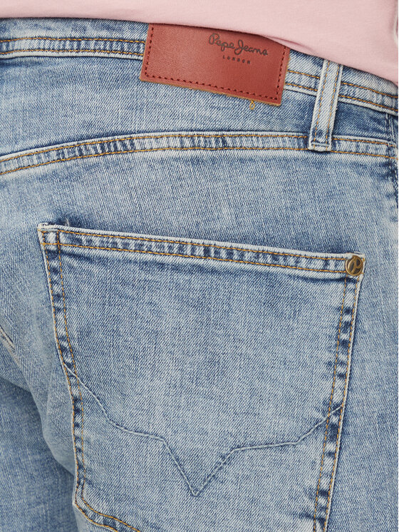 Pepe Jeans Pepe Jeans Pantaloni scurți de blugi Taper Short PM801084RH2 Albastru Regular Fit