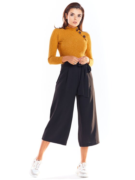 Awama Awama Maglione A315 Marrone Basic Fit