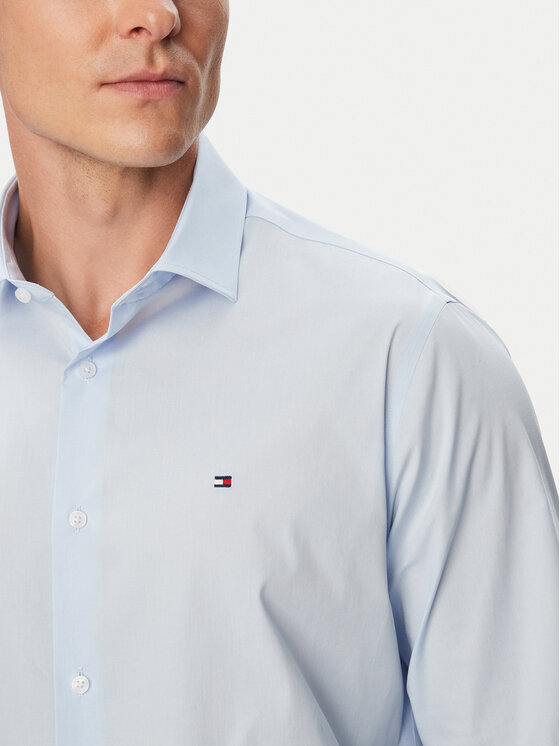 Tommy Hilfiger Tommy Hilfiger Риза MW0MW45307 Светлосин Regular Fit