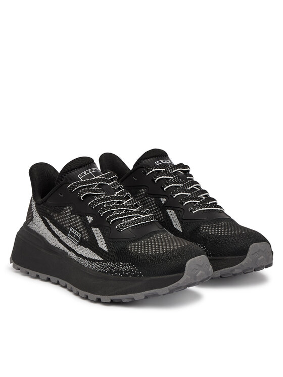Tommy Jeans Tommy Jeans Sneakersy Tjw Sporty Knit Runner EN02962 Czarny