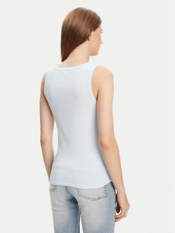 United Colors Of Benetton United Colors Of Benetton Top 3GA2DH010 Svetlo modra Slim Fit