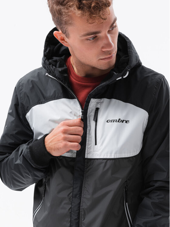 Ombre Ombre Bunda pro přechodné období C447 Bordó Regular Fit