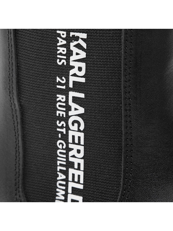 KARL LAGERFELD KARL LAGERFELD Kotníková obuv s elastickým prvkem KL42944 Černá