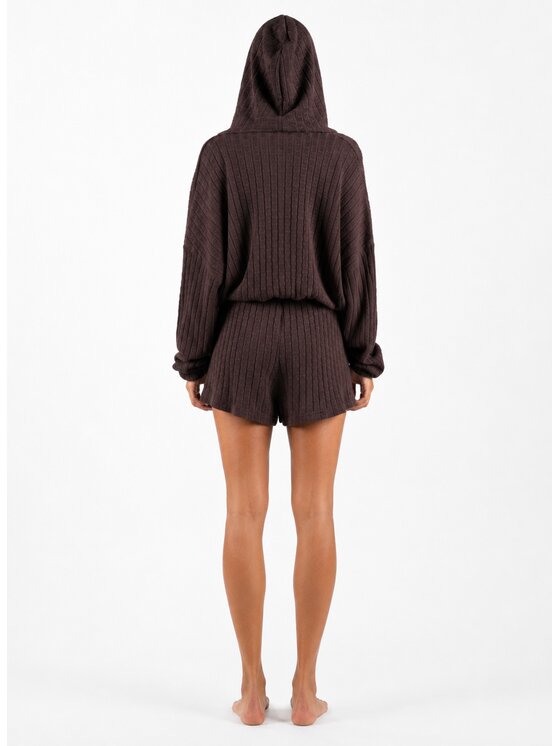 Agatha Studio Agatha Studio Komplet sweter i spodnie materiałowe A26SS-KE-K07 Brązowy Slim Fit