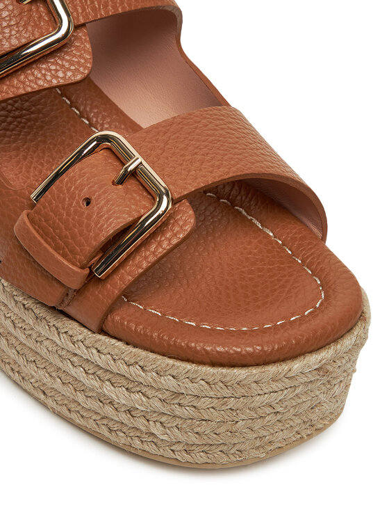 Pollini Pollini Espadryle SA28268I0MTD0230 Brązowy