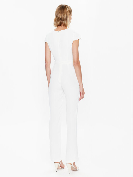 Jumpsuit Poly 3GGK43 9630Z Bianco Regular Fit