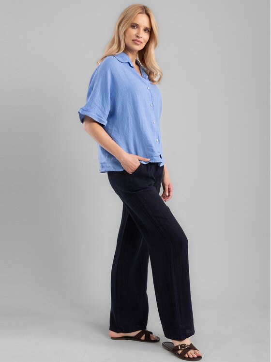 Perso Perso Blúzka CHCE255028F Modrá Regular Fit