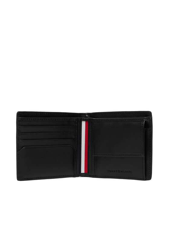 Tommy Hilfiger Tommy Hilfiger Портфейл Th Central Cc And Coin AM0AM14496 Черен