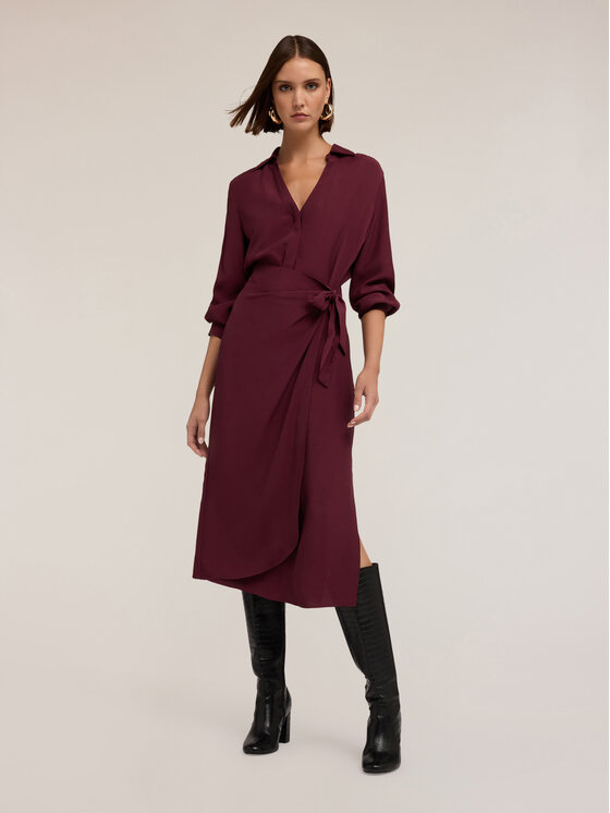 Motivi Motivi Vestito da giorno 7254Q003375N036 Bordeaux Regular Fit