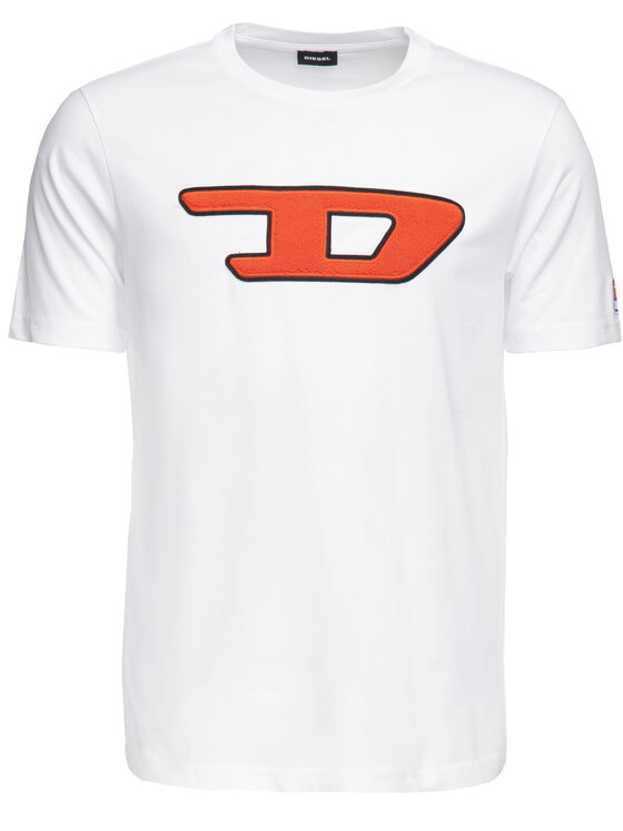 Diesel Diesel T-Shirt T-Just-Division-D 00SY7A0CATJ Bílá Regular Fit