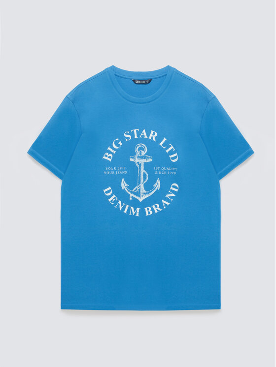 BIG STAR BIG STAR T-Shirt KARTES Niebieski Basic Fit