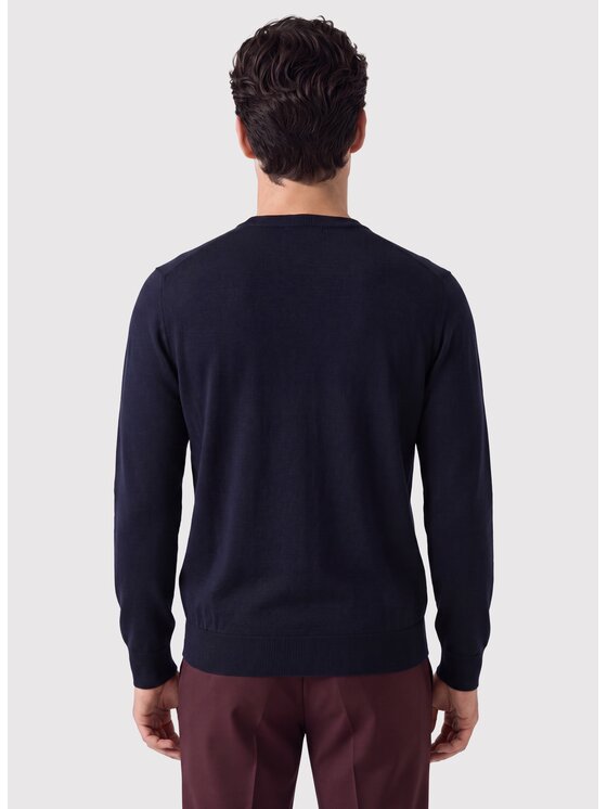 Pako Lorente Pako Lorente Sweter P26WP-2X-008 Granatowy Straight Fit