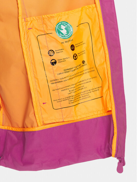 Save The Duck Save The Duck Kurtka przeciwdeszczowa Suki D31604W-WIND18 Różowy Regular Fit