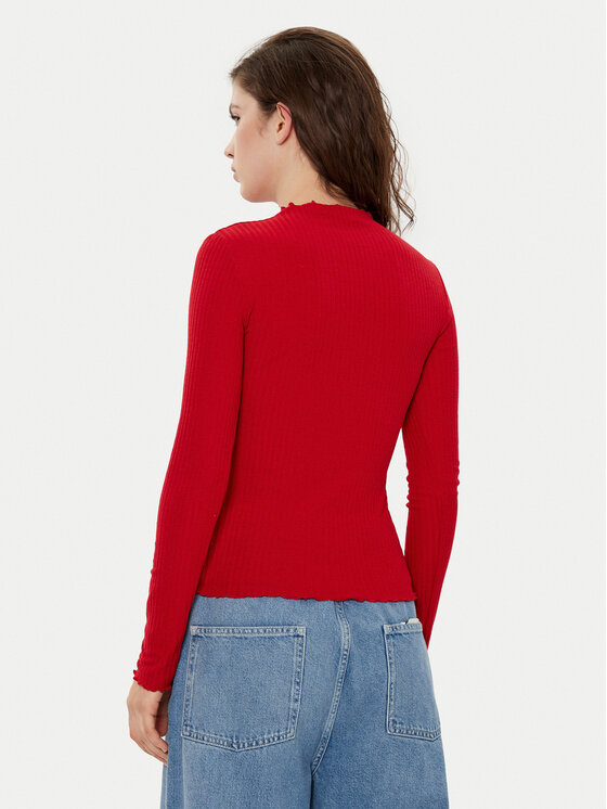 ONLY ONLY Blūze Emma 15180040 Sarkans Slim Fit