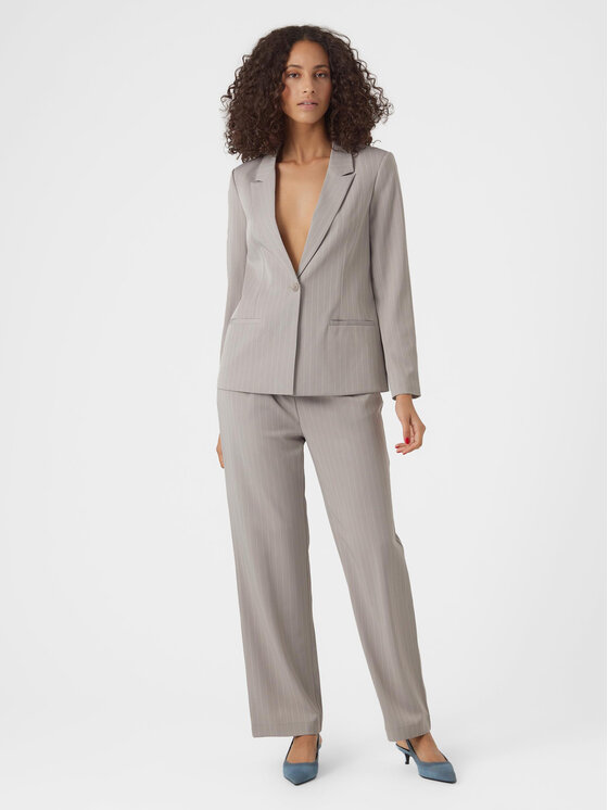 Vero Moda Vero Moda Marynarka Wendy 10301491 Szary Slim Fit