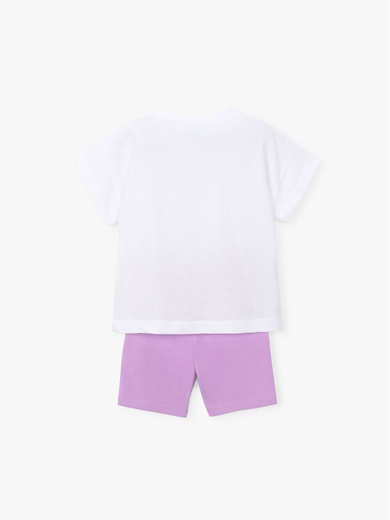 Mayoral Mayoral Komplet t-shirt i legginsy 3731 Biały Regular Fit