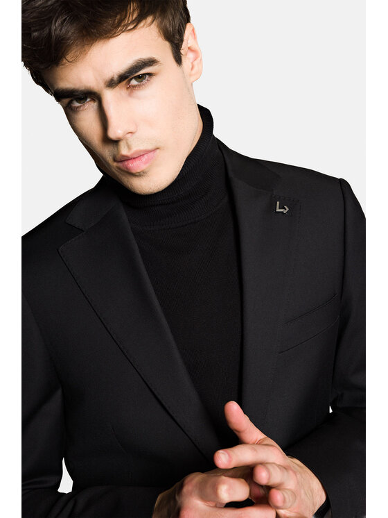 Lancerto Lancerto Garnitur Seattle GA073123000010 Czarny Slim Fit