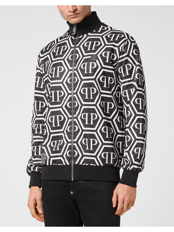 PHILIPP PLEIN PHILIPP PLEIN Bluza 20639 Czarny Jegging Fit