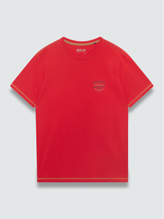 BIG STAR BIG STAR T-Shirt ELVINER Czerwony Basic Fit