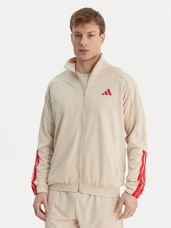 adidas adidas Dres Stadium 3-Stripes KB6198 Beżowy Slim Fit