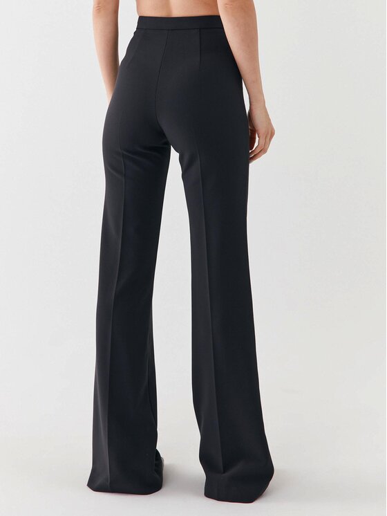 Elisabetta Franchi Elisabetta Franchi Hlače PA-014-36E2-V320 Crna Wide Leg