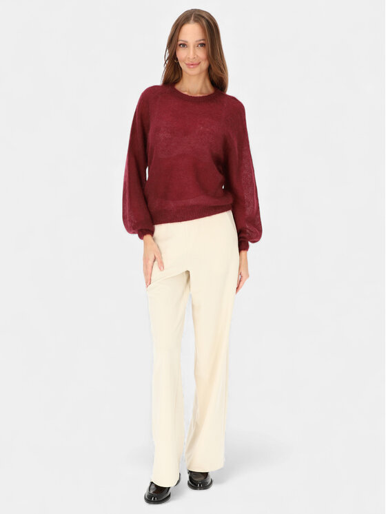 L’AF L’AF Sweter Kora Bordowy Regular Fit